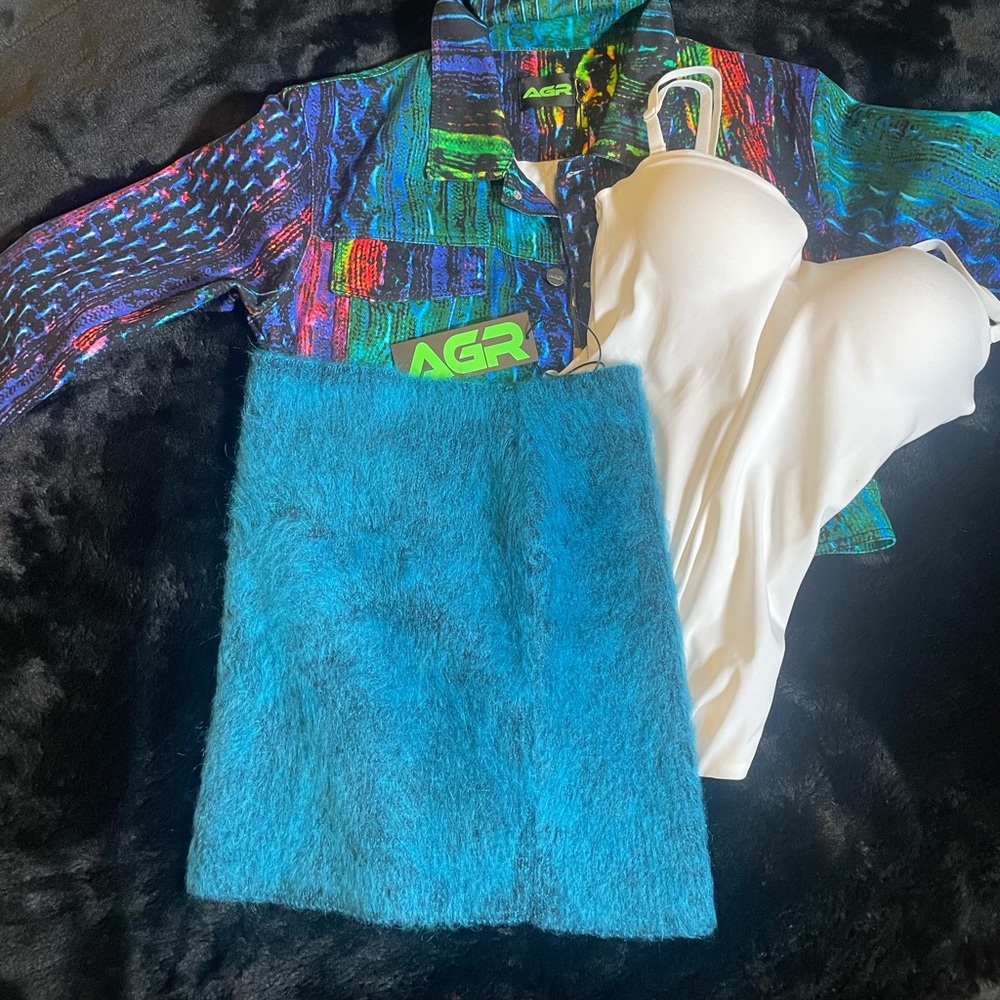 AGR brushed mini skirt